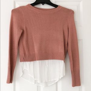 Dark blush sweater with tunic. Never worn.